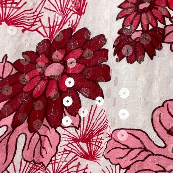 EUC VTG Anthropologie RUTH Sequins Denim Skirt Sz M - Picture 5 of 12